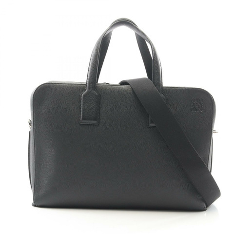 LOEWE Goya Slim Briefcase 單肩斜背商務包 337.12.P57 皮革 BK