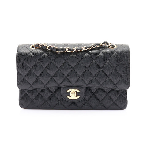 COCO 25 肩背包 黑色 荔枝紋 牛皮 金釦【CHANEL 香奈兒】 A01112