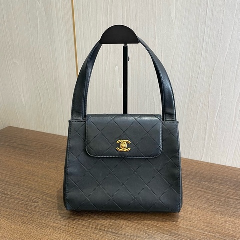 香奈兒Chanel 黑金 Kelly 手提包