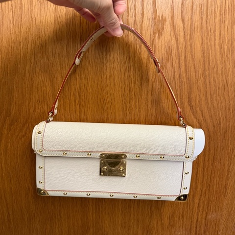 Louis Vuitton Suhali Le Talentueux 山羊皮單肩包（白色 / 象牙白款）