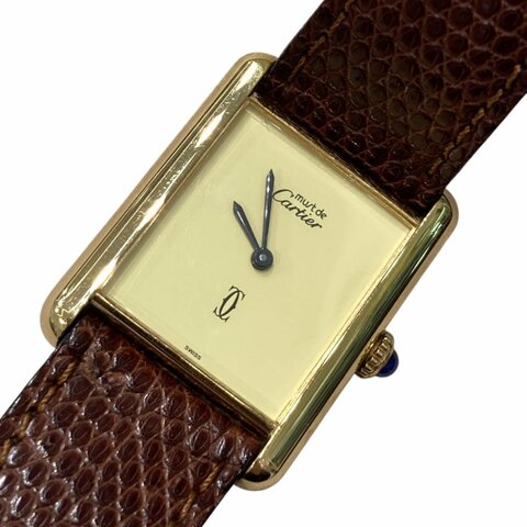 CARTIER 卡地亞 MUST TANK SV925 金釦