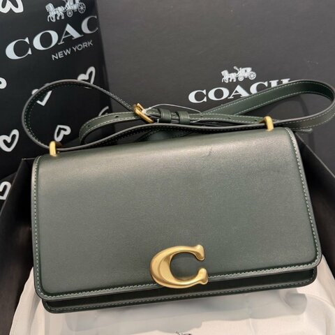 【專櫃✨$𝟐𝟓𝟖𝟎𝟎 全新品🔥】Coach Bandit系列小牛皮單肩翻蓋斜背包