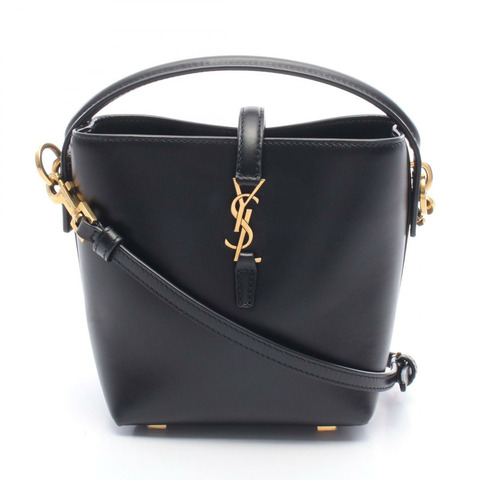 SAINT LAURENT PARIS 迷你水桶包肩斜背包 7658702R20W1000 二手