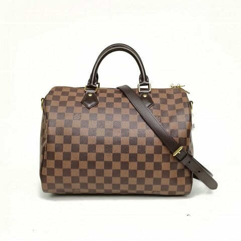 LOUIS VUITTON Sp30配肩帶棕色棋盤格PVC2019肩背包