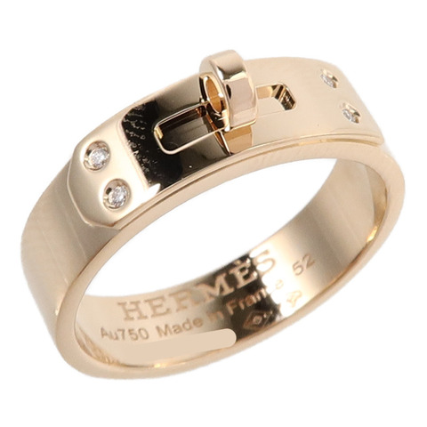 HERMES 18K玫瑰金Kelly Ring戒指