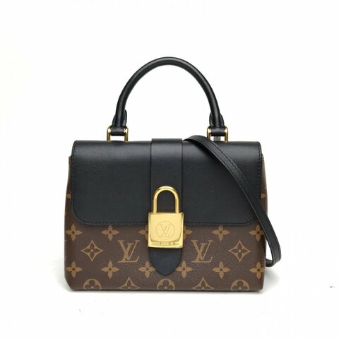 LOUIS VUITTON LockyBB鎖頭包黑色PVC銀扣晶片肩背包