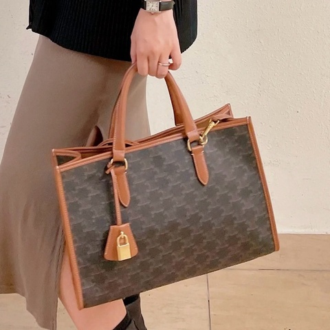 ✨Celine Cabas tote 凱旋門托特包 A4電腦放得下 99新🍁