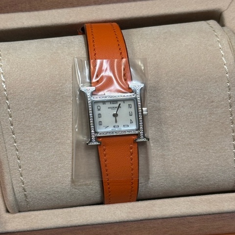 Hermes Heure H Mini Model 21mm 女裝鑽石手錶