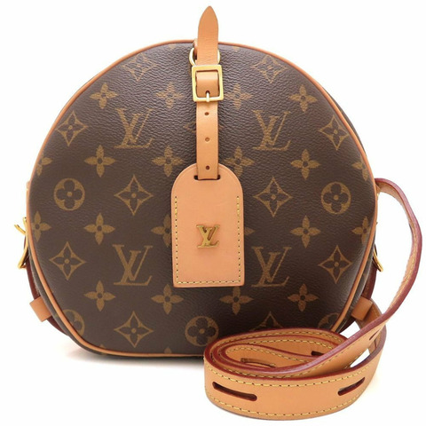 路易威登 (LOUIS VUITTON) 路易威登 Monogram Boite Chapeau Souple MM M45647 肩斜背包 棕色 女士 353412