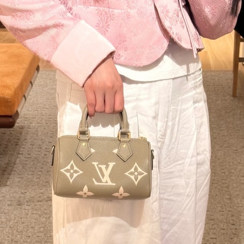 Louis Vuitton 路易威登👑 speedy nano💗 大象灰💕 99新✨ 附件：肩帶