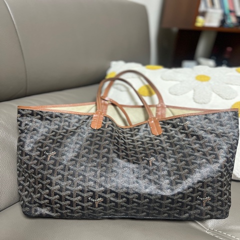 Goyard Saint Louis PM tote bag 黑棕