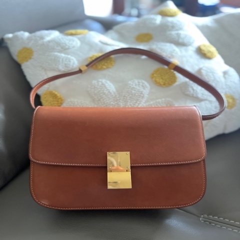 Celine Classic Box Bag Medium Tan 焦糖棕 豆腐包 中號