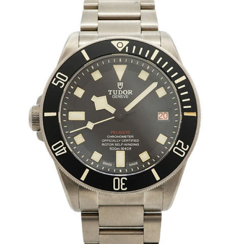 帝舵 Pelagos LHD 左舵 25610TNL 黑色錶盤男士腕錶