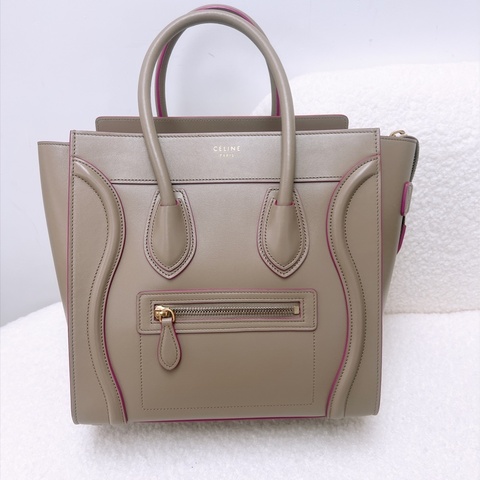 Celine luggage micro 大象灰手提包