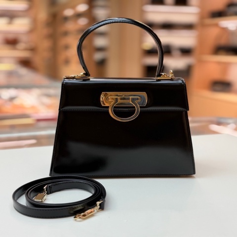 Ferragamo 菲拉格慕 Gancino博物館黑金小號