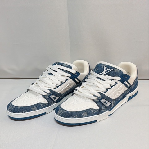 JK國際二手精品✨ 全新LV Trainer 藍牛仔 LV8號 專櫃44500