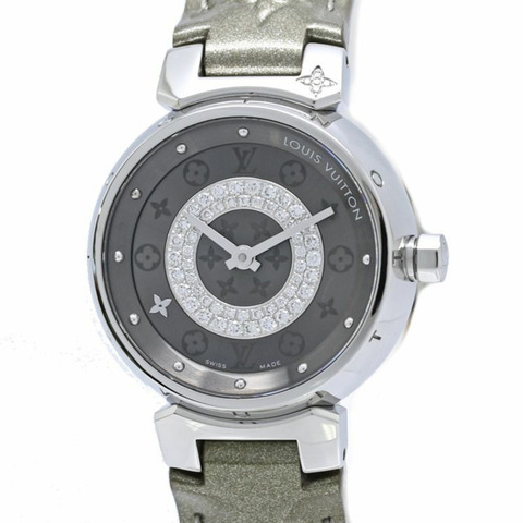 路易威登 Tambour Disc PM 鑽石 Q12MU0 女士腕錶 40564