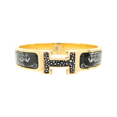 HERMES 金屬/琺瑯Clic H Bracelet金扣手鏈