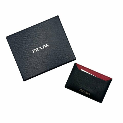 【美收精品】PRADA  黑色卡夾  C-809【隔月月中將轉賣至日本 上架期限30天】
