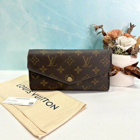 LV Sarah芭蕾粉信封式長夾
