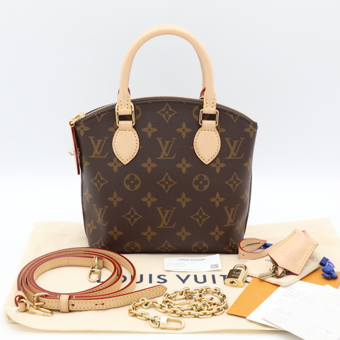 超新✨LV Lockit BB 老花 帆布 2024 秋冬時裝秀系列 M12019|晶片款 防塵袋/背帶X2/鎖組/購證