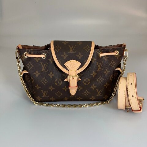 LV M25085/晶片款 老花金鍊Odyssee 肩背包