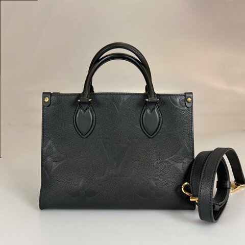 LV M45653/晶片款 黑壓紋ONTHEGO托特包 PM