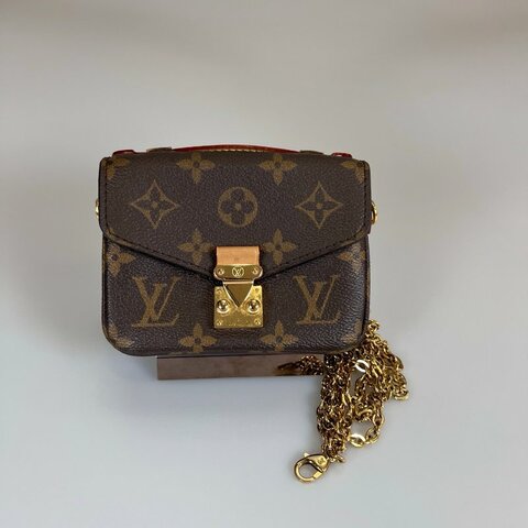 LV M81267/晶片款 老花 Metis 郵差包 Micro
