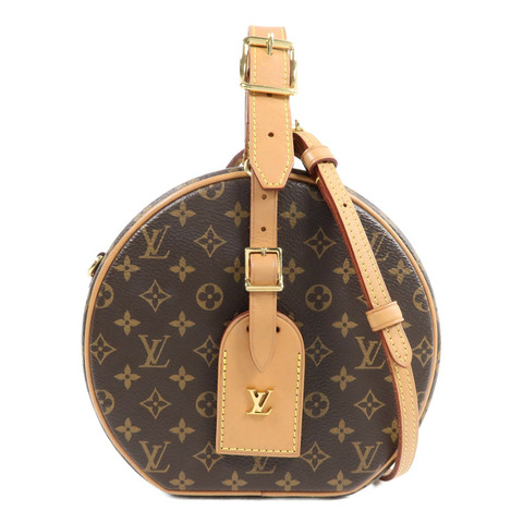LOUIS VUITTON Monogram Petite Boite Chapeau金扣手挽肩背兩用袋
