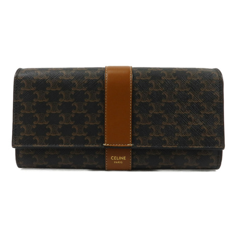 CELINE 塗層帆布Long Wallet長錢包