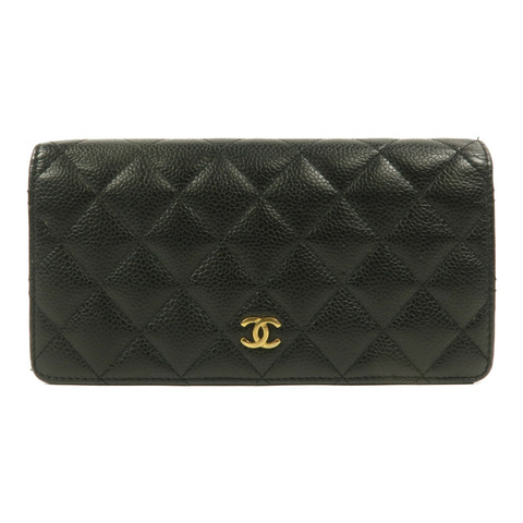 CHANEL 牛皮皮革Classic Long Flap Wallet長錢包