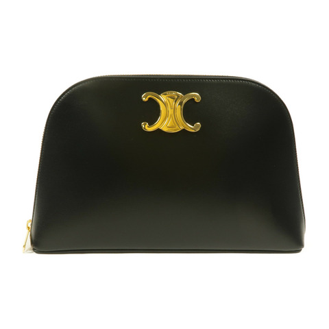 CELINE 牛皮皮革Triomphe Pouch手拿包