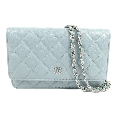 CHANEL 牛皮皮革WOC Wallet On Chain鏈帶肩背袋
