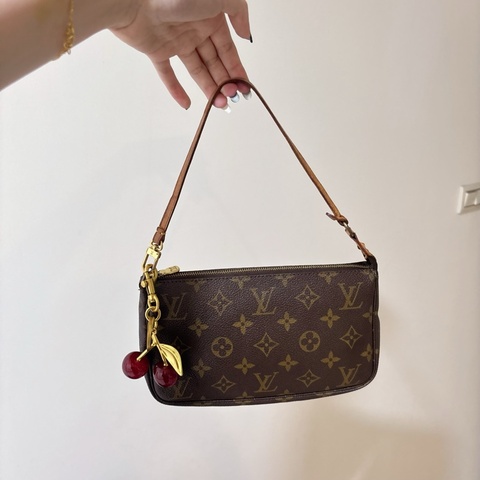 LV 大麻將包 手提包 腋下包 中古款vintage