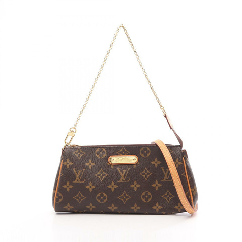 路易威登 Eva 鏈條肩背包 M95567 Monogram 帆布皮革 二手 LV