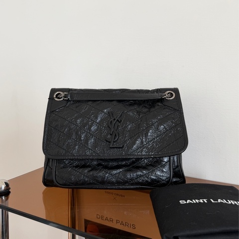 #全網最便宜 YSL Niki medium 中號黑銀