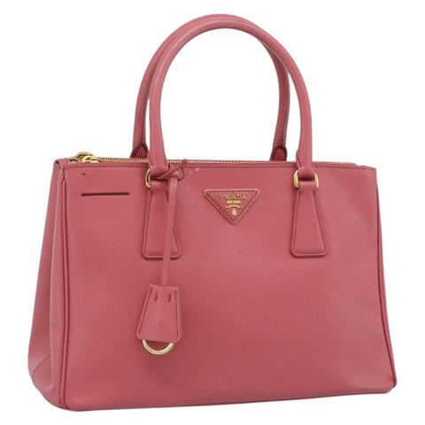 PRADA Galleria 手提包，Saffiano 皮革，粉金色，正品，貨號 194716A