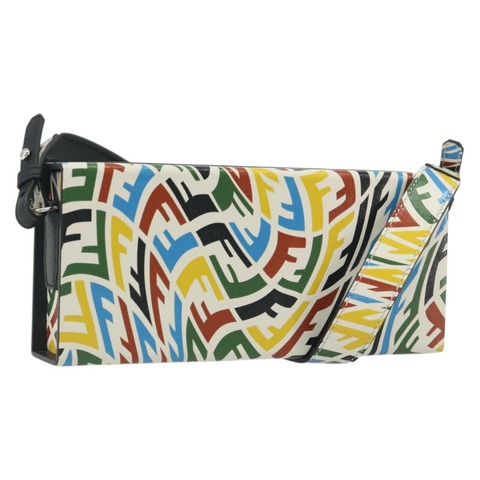 FENDI Zucca帆布Vertigo單肩包 PVC多色銀色 正品 194700M