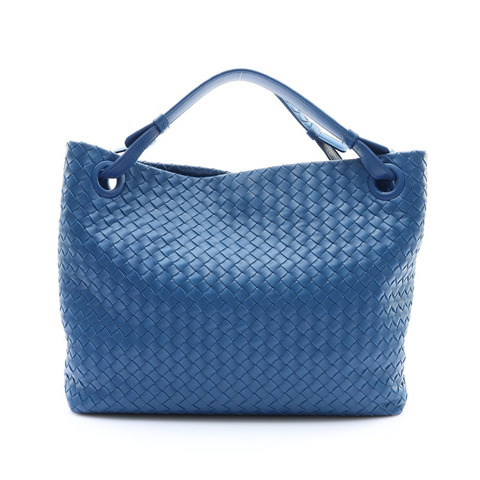 BOTTEGA VENETA 寶緹嘉 手提包 藍色 編織牛皮