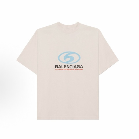 Balenciaga巴黎世家 徽標印花圓領短袖 T恤 寬松版型 男款 白色