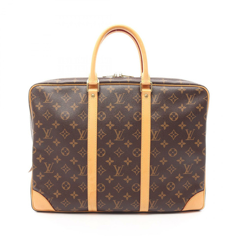 路易威登 Porte Document Voyage 公事包 M53361 Monogram 棕色皮革