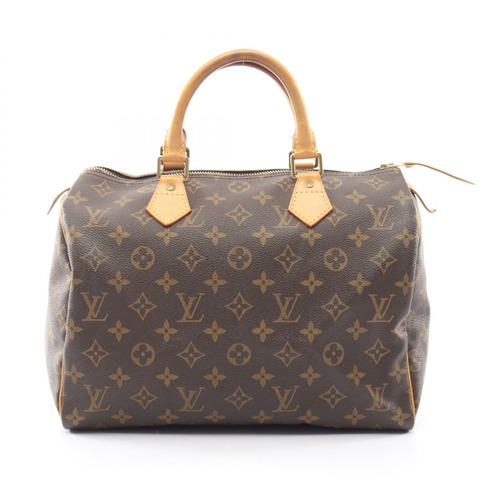 路易威登 Speedy 30 Monogram 手提包 M41526 PVC塗層帆布皮革棕色二手女士