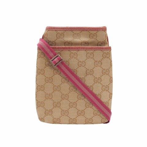 不議價 【9.0新 二手】  GUCCI  帆布迷你斜挎包