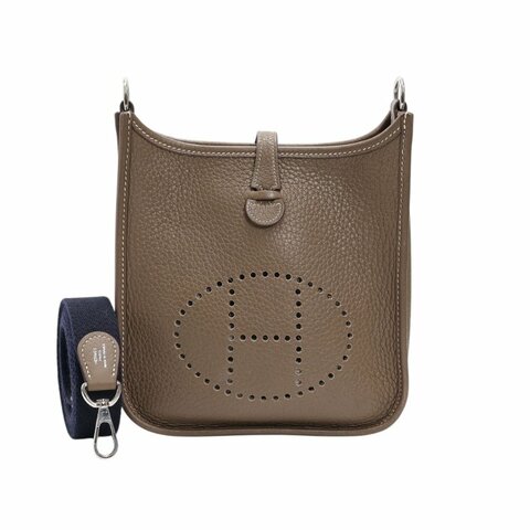 不議價 【9.0新 二手】  Hermès  EVELYNE 16 迷你手袋