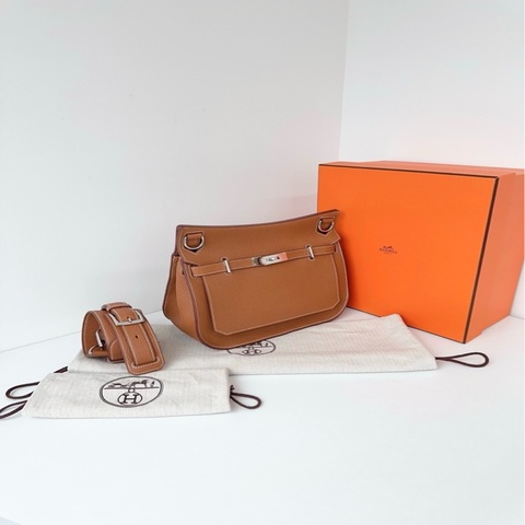 Hermès 愛馬仕🐎 吉普賽Jypsiere28 金棕銀扣 熱門小尺寸💗閒置新✨帶膜 尺寸28*22*12