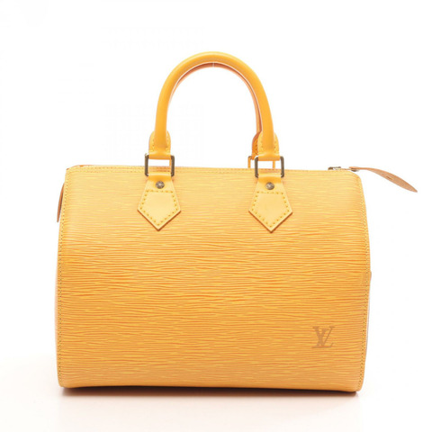 路易威登 Speedy 25 手提包 M43019 Epi 皮革 Tassil 黃色 二手 女士 LV