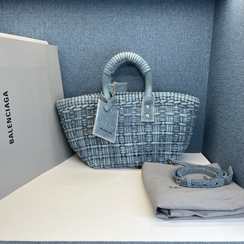 Balenciaga 巴黎世家 牛仔菜籃子包手提包斜挎包肩背包