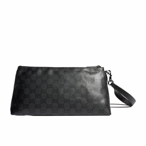Gucci 男士 小號拉鍊手拿包均碼碼25.4cm*9.9cm*15cm