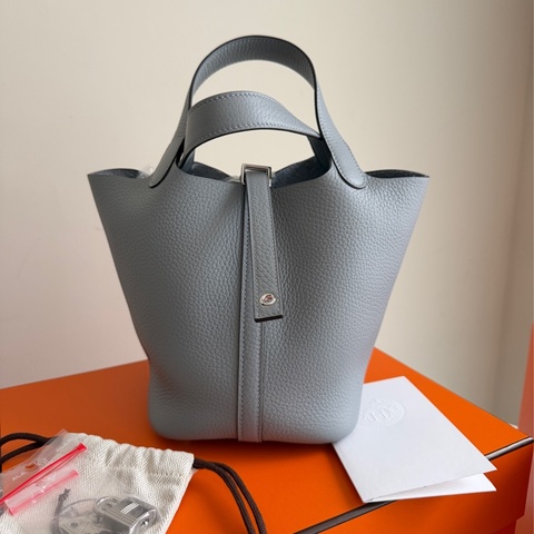 Hermès Picotin Lock 18木偶灰菜籃子