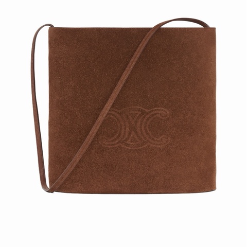 Celine 男士 TRIOMPHE 壓紋水桶單肩包 33cm*11cm*30cm